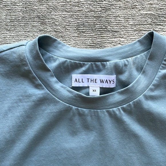 All The Ways Kelly Muscle Tee Dress in Slate Blue - Picture 7 of 8